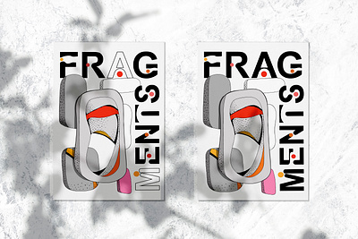 Fragments project poster constructivism design illustration poster type typogaphy vector