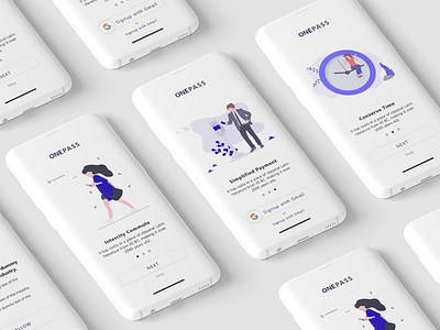 OnePass | Intercity Transportation App app illustration interface minimal ola transport transportationdesign uber ui uiux uiuxdesign ux