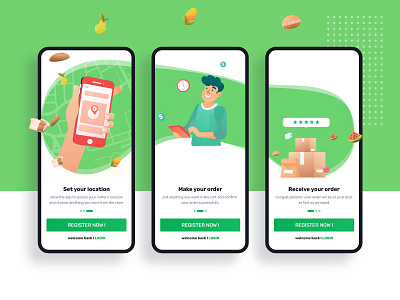 Grocery store onboarding screens app concept design groceries grocery grocery app grocery online onboarding screens ui ui ux ui design uidesign uiux