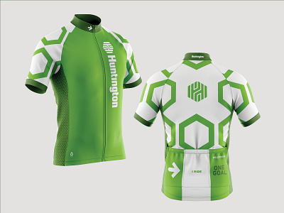 Huntington Bank - Pelotonia Jersey apparel apparel design apparel graphics athletic athletic apparel athletic design bank brand identity cycling cycling jersey cycling kit financial pattern