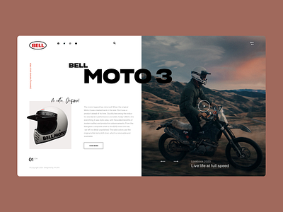 Helmet Shop bell moto 3 concept ecommerce ecommerce app ecommerce design ecommerce shop helmet helmet design helmet shop homepage design interface motorbike motorcycle motorsport product page redesign shop ui ux video player