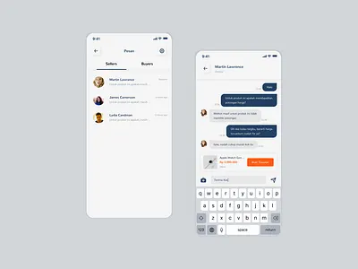 Chat UI Exploration buyers chat figma mobile sellers ui uidesign