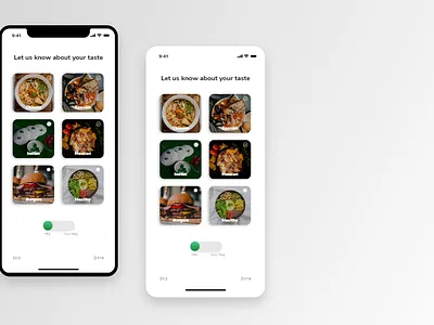 Food Selection food ios10 nonveg onboarding options selection ui ux veg