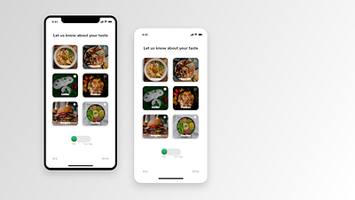 Food Selection food ios10 nonveg onboarding options selection ui ux veg