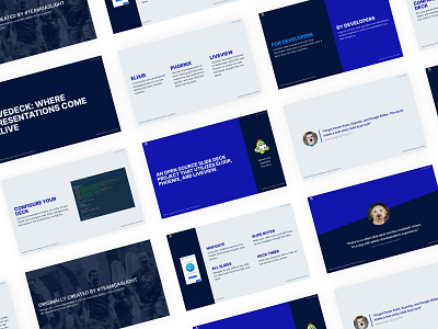 Cobalt Slide Deck Theme blue live deck minimalist presentation slidedeck slides theme