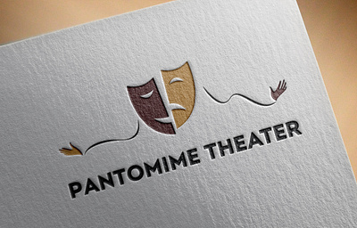 Pantomime Theater Logo branding idenity illustraion logo logodesign logotype theatre