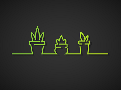 Pot Plants Line Art adobe illustrator greens house plants line art line artwork logo design minimal minimal art minimalism minimalist art pot plants retro vectorart vectorillustration