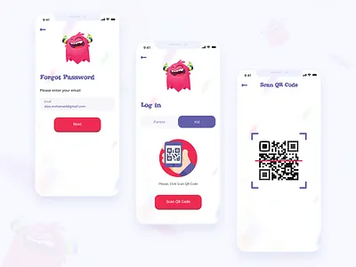 GiddyUp App child rewards children dribbble best shot forget password graphic design kids kids app login page mobile app design pattern product design qr code rewards task manager task scheduler ui ux design user experience design user interaction user interface design visual design