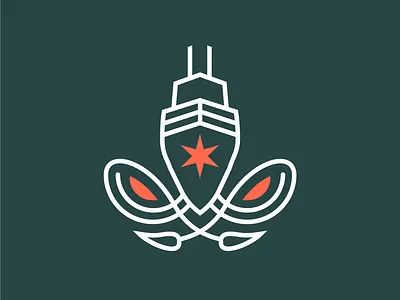 Chicago Deep Icon chicago esports icon logo ship skyscraper squid star