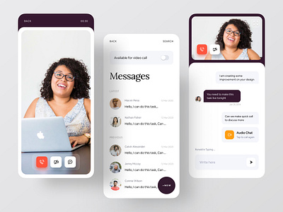 Zelio | Mentorship App (Video chats & Chat Experience) brand brand design brand identity branding branding agency branding design chat creative dribbble dribbble best shot ios app message message app messagebird minimal app ofspace video video call