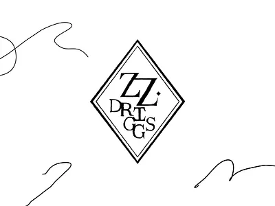 ZZ Driggs Logo Design 2020 animation black and white branding color design furniture lines logo new york texture type typography vector