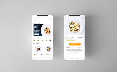 Food / Mobile App app design food food app mobile app ui ui design uiux