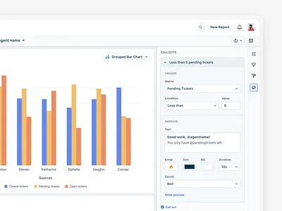 Callouts analytics business intelligence charts dashboard data visualization idea monitor pet project products tv uiux
