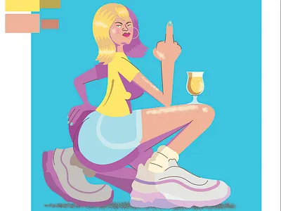 Britney - Honey Ale beer beer label brand identity branding britney cartoon character design engraving girl hookups illustration mexican vector