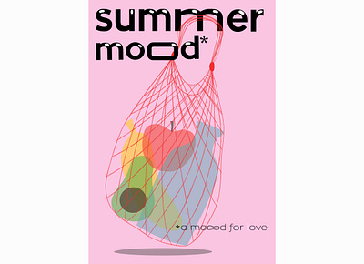 It's summer, I'm in love cover art fresh colors header illustration summer flyer summertime type typogaphy vector