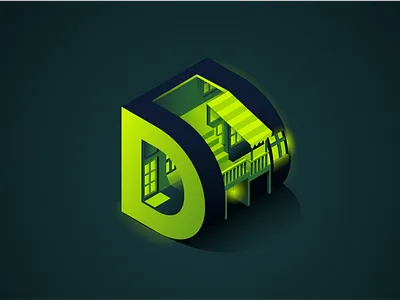 #D 26daysoftype 3d adobe alphabet architecture design geometic illustration illustrator inspiration isometric typogaphy typographic