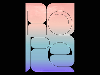 Hope | Typographic Poster behance colorful design dribbble gradient color gradient design hope instagram portfolio poster poster art poster artwork poster challenge posterdesign type type art typogaphy typographic typographic design typographic poster typography art