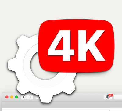 4Ktube App Icon app apple icon logo mac macos sketch vector youtube