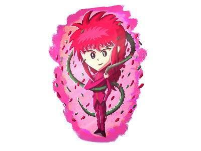 Yoko Kurama | Yu Yu Hakusho anime cartoon digital art illustration kurama manga procreate yoko yuyuhakusho