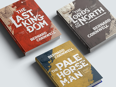 Personal Redesign Project: Bernard Cornwell books branding design illustration typography