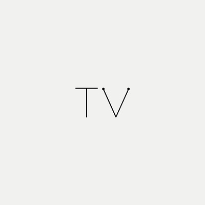 TV brand branding clever cleverwordmark creative creative design design expressive type expressive typography illustration logo minimal tv wordmark logo