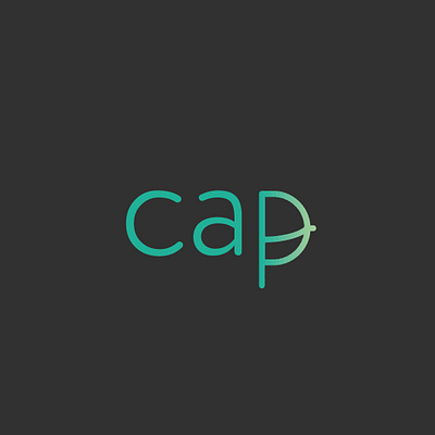 CAP brand branding cap cleverwordmark creative creative design creativity design expressive type expressive typography logo minimal typography wordmark logo