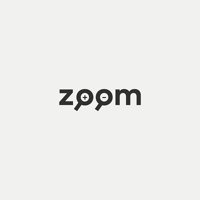 zoom brand branding cleverwordmark creative creative design design expressive type expressive typography minimal typography wordmark logo zoom zoomin zoomout