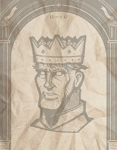 DEAD KINGS: Henry V abbey art history characterdesign drama england english europe european france french history london paris portrait poster pub shakespeare tourism travel westminster