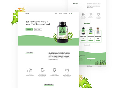 Supplement store UI concept ecommerce minimalism supplement ui uidesign uiux user experience userinterface ux web design webdesign website website concept website design