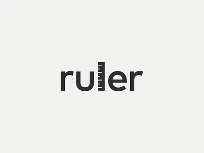 ruler branding cleverwordmark creative creative design design expressive type expressive typography illustrator math minimal ruler typography wordmark logo