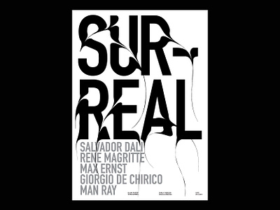 Surreal | Typographic Poster art artist artwork behance portfolio poster poster a day poster art poster artwork poster challenge poster design type type art typographic typographic design typographic poster typography typography art typography design typography poster