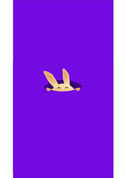 Peek-a-boo animation design flat icon illustration ui