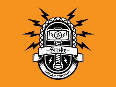 Strike Design Co. Badge Concept adobe illustrator art branding design illustration typogaphy typography vector