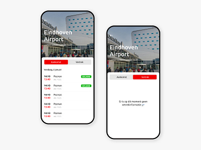 Eindhoven Airport airplane app brabant design eindhoven figma flight mobile schedule sketch ui ux