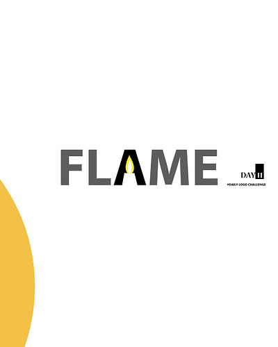 "flame" logo beginner challenge daily logo challenge dailylogochallenge designer illustration illustrator logo logo challenge logotype