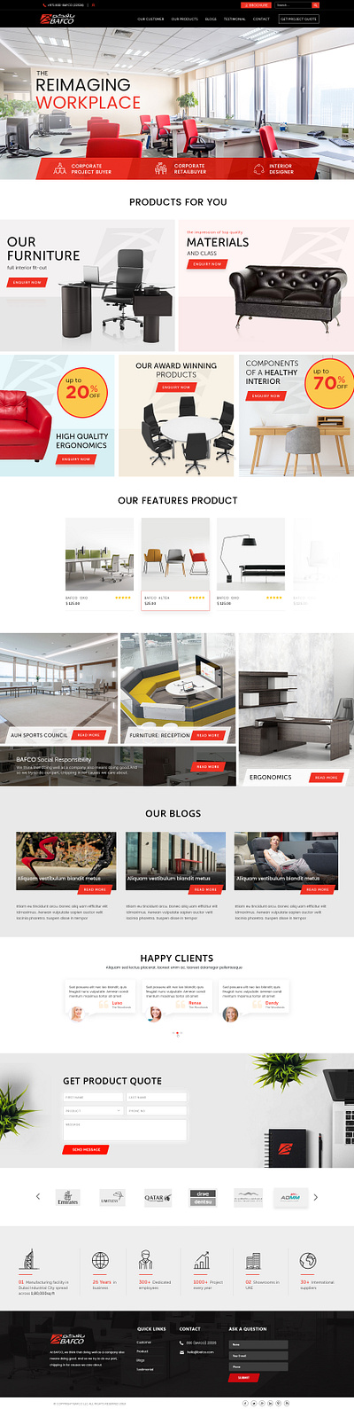 Furniture Company Website Design