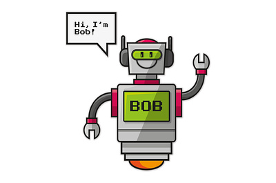 Bob Bot 2 android branding design drawing illustration illustrator retro robot sketches sketching vector