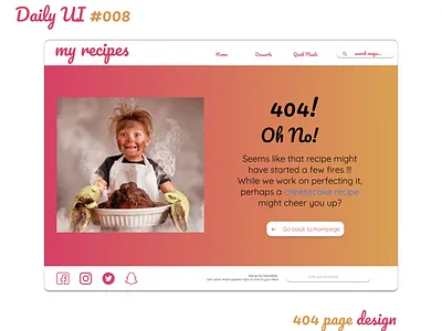 404 page 404 404page dailyui day008 ui ui design web design website design webui