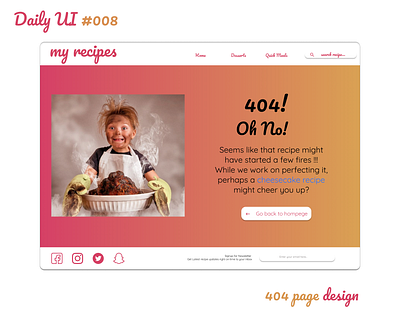 404 page 404 404page dailyui day008 ui ui design web design website design webui