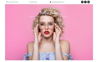 #1 Beauty Salon bright colorful design trendy ui ui ux ux web web design web development young