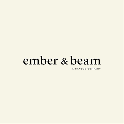 Brand design and developement for Ember & Beam brand direction brand identity branding branding agency branding and identity branding design candle brand logo design logotype packagingdesign product photography product styling typography