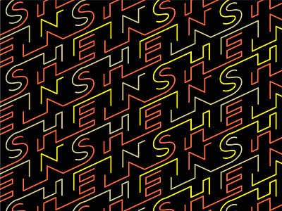 Shein Logo Pattern apparel branding clothing design geometric illustration line lineart logo logo pattern merch minimal monoline pattern shein