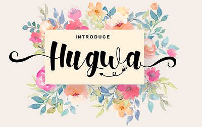 Hugwa font calligraphy font font awesome font family handlettering lettering typography