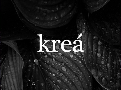 KREA | Organic Products brand identity design branding logo logo design logotype minimal typeface typography