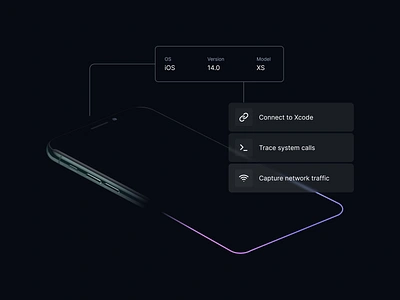 Corellium Virtualization Animation android animation app arm charm corellium development device devices emulator gradient iot iphone motion graphics native research security testing virtual