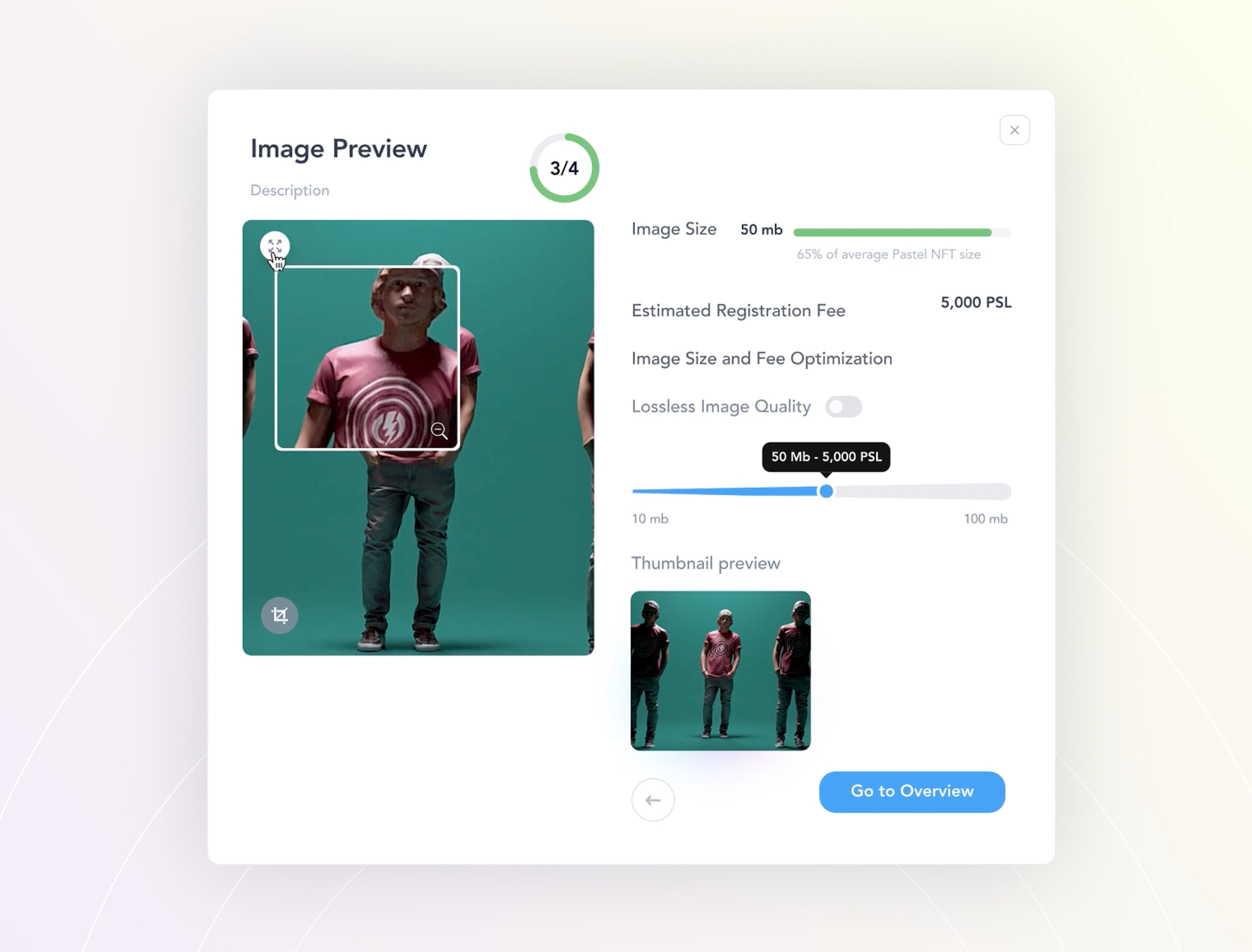 Submit NFT approve button click close crypto modal nft overview popup preview progress sergushkin sergushkin.com submit tips ui uiux upload ux zoomout