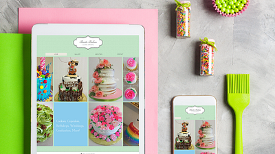 #4 Cake Artist Website mobile design web web design web development