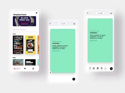 Mouve - Showcase your story app design branding design instagram template ui ux