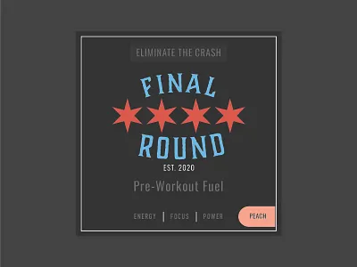 Final Round Pre-Workout branding design flat illustrator minimal ui vector