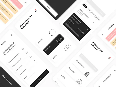 Logistics App Mobile UI app blackandwhite materialdesign minimal mobile mobile app startup ui